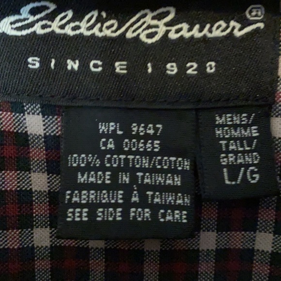 Eddie Bauer button down L/T - Picture 2 of 3
